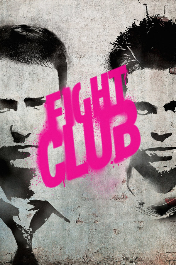 Fight Club(1999) - Vintage Style Poster - Premium Movie Poster