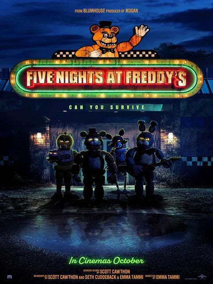Five Nights at Freddy's Movie Poster - Official Horror Film Art Movie Poster | Film Wall Art Print