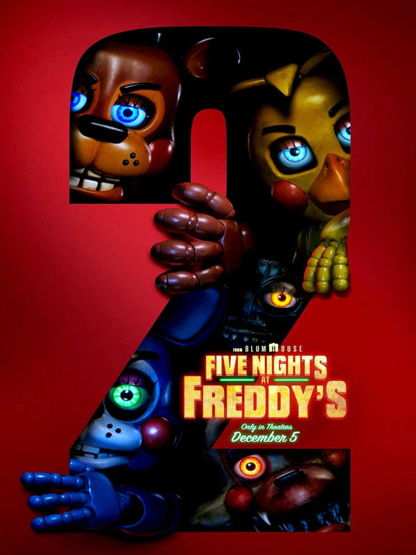 Five Nights at Freddy's 2 Movie Poster - Official Horror Film Artwork Movie Poster | Film Wall Art Print