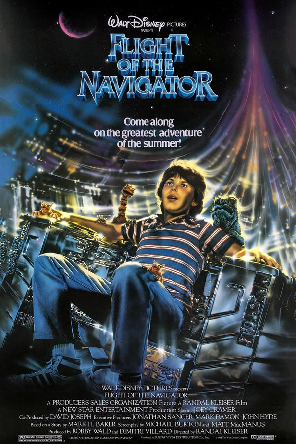 Flight of the Navigator (1986) - Adventure Comedy Family Movie Poster Movie Poster | Film Wall Art Print