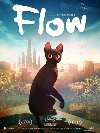 Flow Movie Poster - Animated Film Art Print Movie Poster | Film Wall Art Print