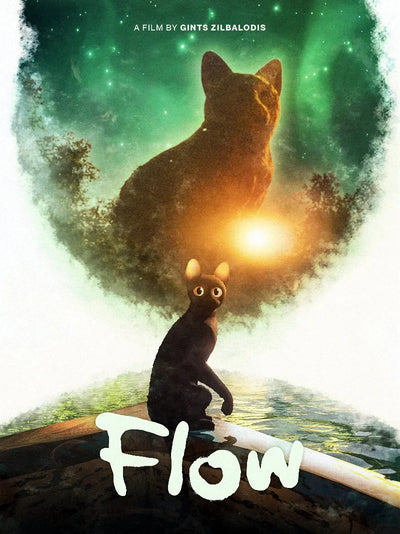 Flow Movie Poster - Award-Winning Animated Film Art Movie Poster | Film Wall Art Print