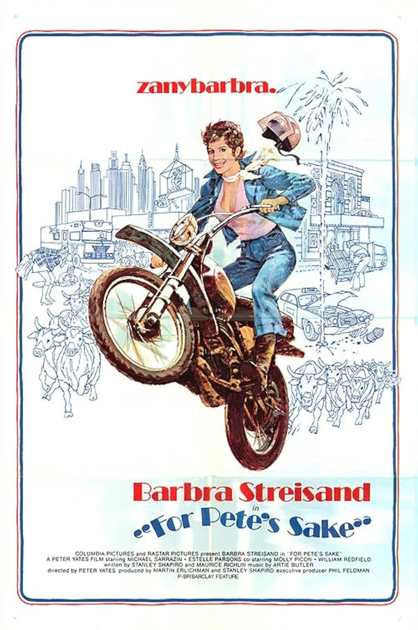 For Pete's Sake (1974) Movie Poster – Classic Comedy Movie Poster | Film Wall Art Print