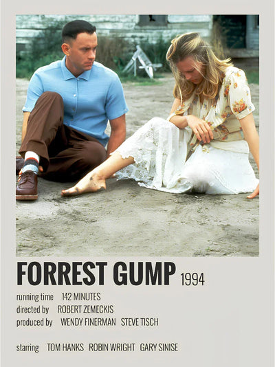 Forrest Gump Minimalist Movie Poster - Simple Design Art Movie Poster | Film Wall Art Print