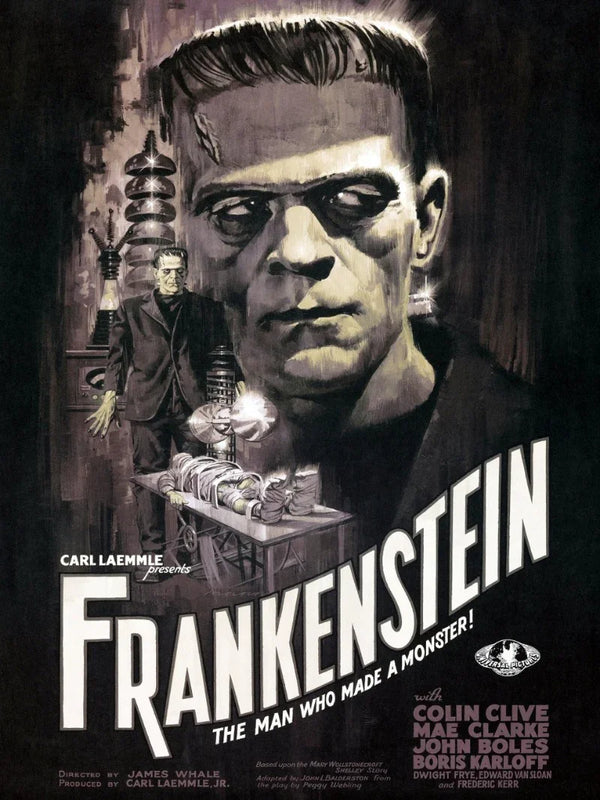 Frankenstein Movie Poster -```json
{
 Classic Horror Film Art Movie Poster | Film Wall Art Print
