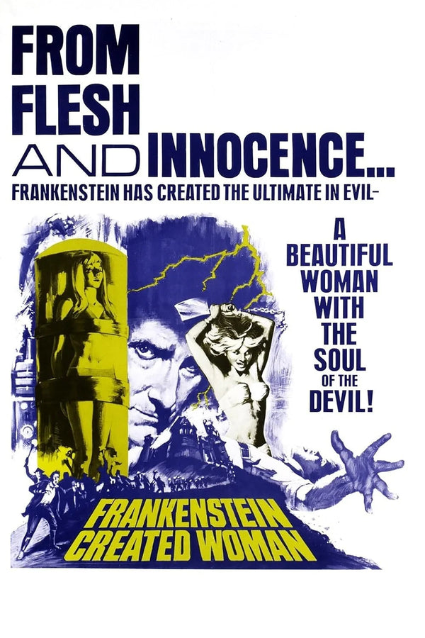 Frankenstein Created Woman & Mummy's Shroud (1967) Horror Sci-Fi Poster Movie Poster | Film Wall Art Print