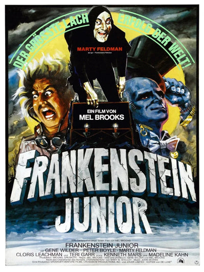 Young Frankenstein Movie Poster - Classic Mel Brooks Comedy Movie Poster | Film Wall Art Print