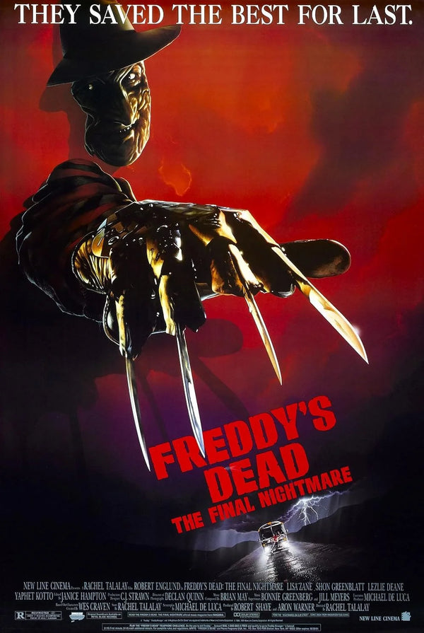 Freddy's Dead: The Final Nightmare Movie Poster | A Nightmare on Elm Street Movie Poster | Film Wall Art Print