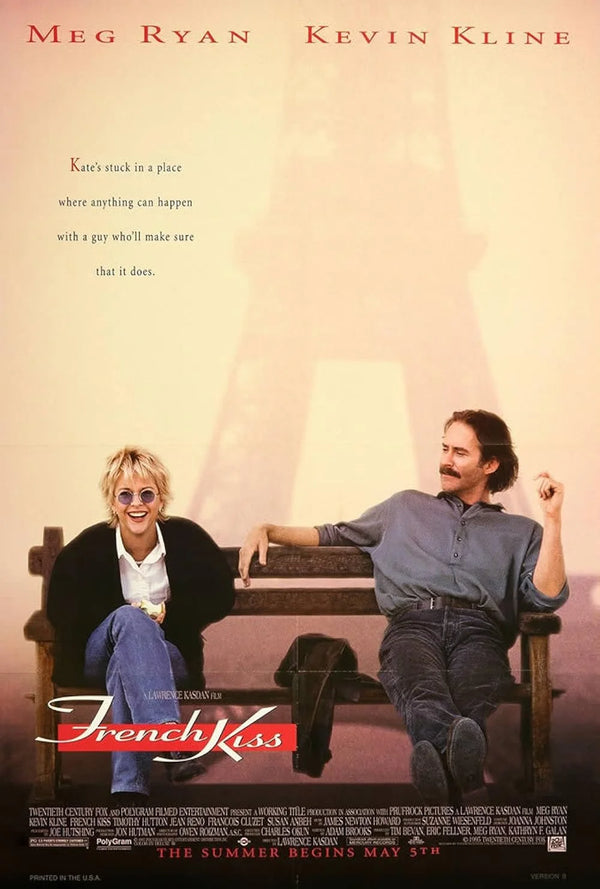 French Kiss (1995) - Romantic Comedy Drama Movie Poster Movie Poster | Film Wall Art Print