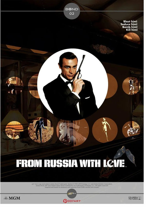 From Russia with Love (1963) Poster: Own the Iconic James Bond Thriller - Premium Movie Poster