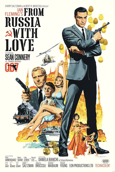 From Russia with Love (1963) Premium Wall Art – Own the Classic Spy Thriller - Premium Movie Poster
