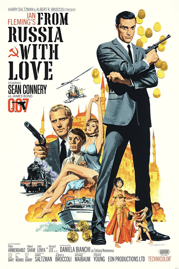 From Russia with Love (1963) Premium Wall Art – Own the Classic Spy Thriller - Premium Movie Poster