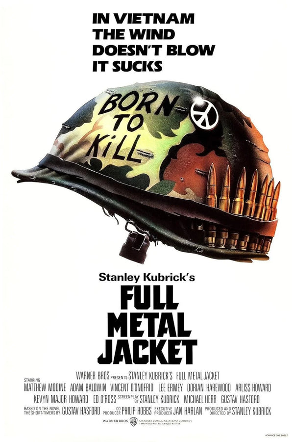 Full Metal Jacket Movie Poster - Stanley Kubrick War Film Art Movie Poster | Film Wall Art Print