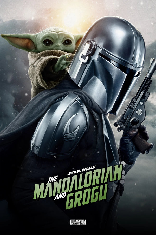 Galactic Heroes: The Mandalorian & Grogu (2026) Action Poster - Premium Movie Poster