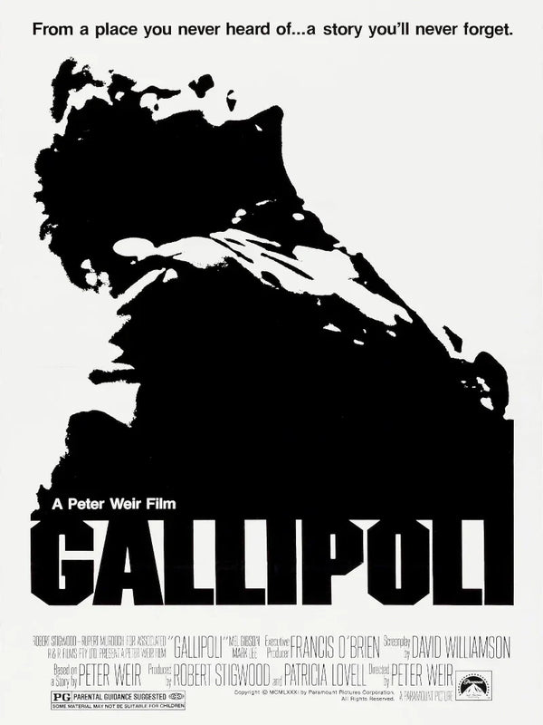 Gallipoli Movie Poster - Classic War Film Art Print Movie Poster | Film Wall Art Print