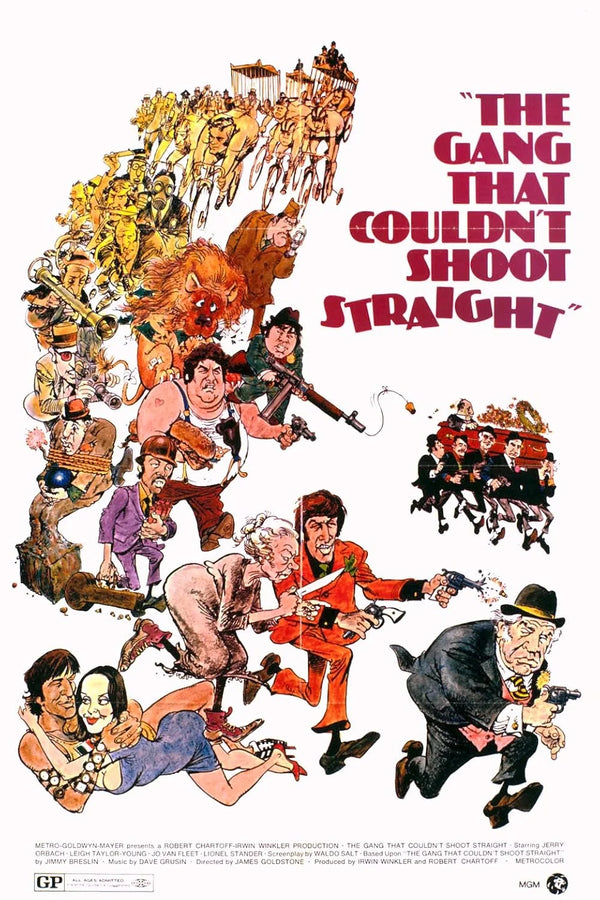 The Gang That Couldn't Shoot Straight (1971) - Comedy Crime Classic Movie Poster | Film Wall Art Print