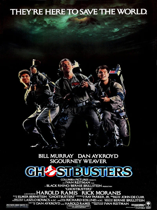 Ghostbusters Movie Poster - Iconic 1984 Supernatural Comedy Movie Poster | Film Wall Art Print