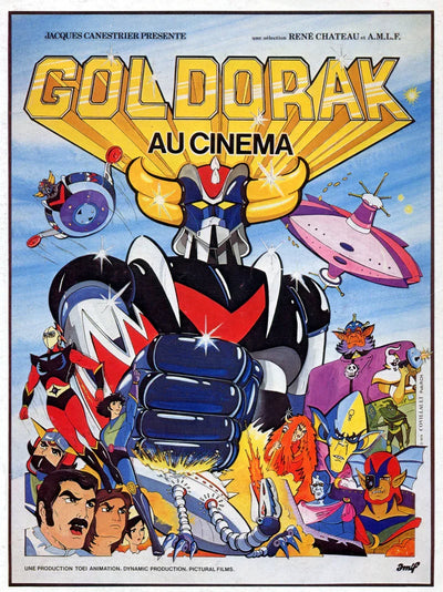 Goldorak Movie Poster - Classic Anime Mecha Robot Art Print Movie Poster | Film Wall Art Print