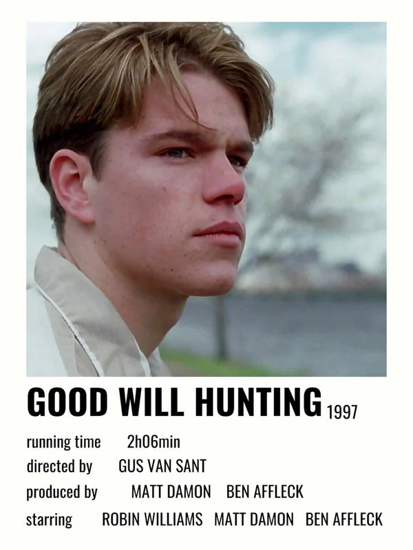Good Will Hunting Minimalist Movie Poster Art Movie Poster | Film Wall Art Print