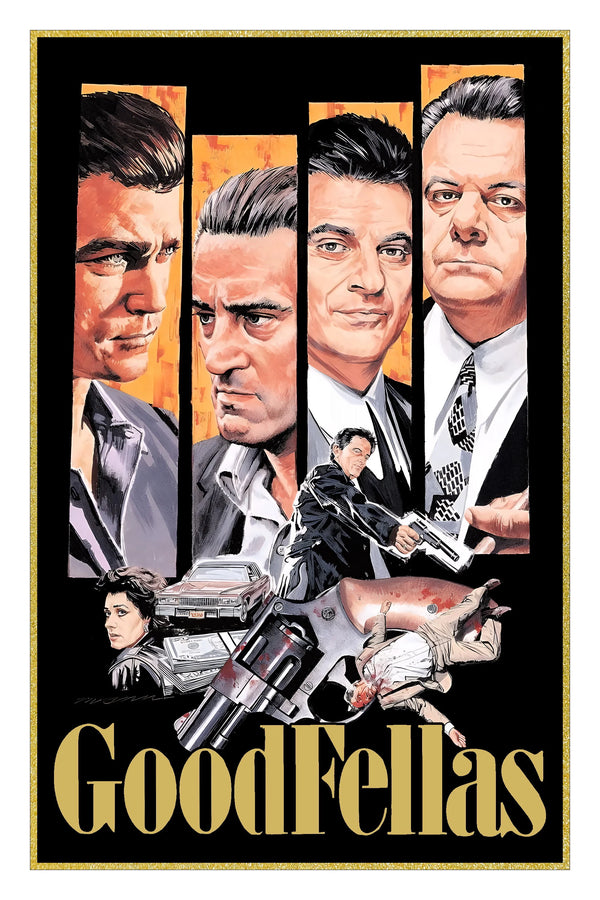 GoodFellas (1990) Art Print: Iconic Gangster Movie Wall Decor - Premium Movie Poster
