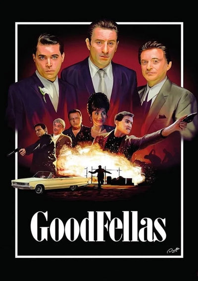 GoodFellas 1990: Iconic Scorsese Gangster Poster Art - Premium Movie Poster