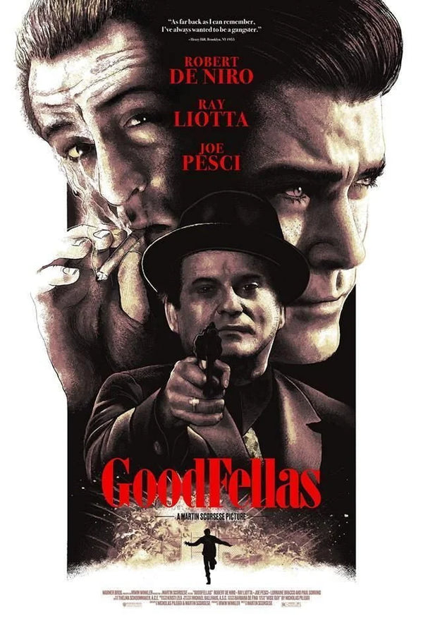 GoodFellas 1990 Poster: Iconic Mob Drama Wall Art - Premium Movie Poster