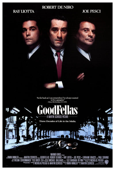 GoodFellas 1990: Scorsese Classic Wall Art - Premium Movie Poster