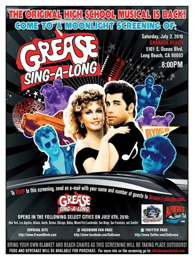 Grease Movie Poster - Classic 1978 Musical Film{ Movie Poster | Film Wall Art Print