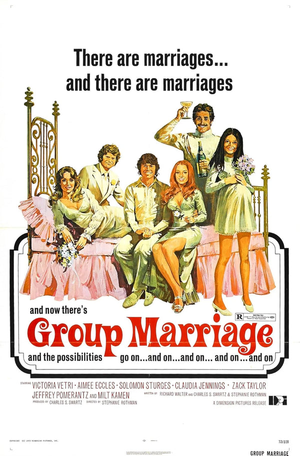 Group Marriage (1972) - Witty Comedy-Drama Poster Movie Poster | Film Wall Art Print