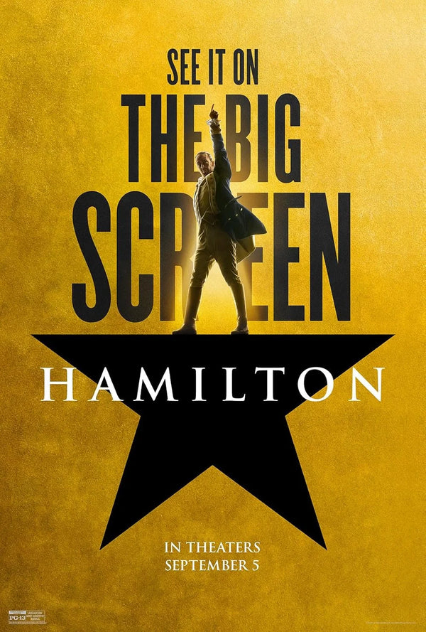 Hamilton Movie Poster | Broadway Musical Film Art Print Movie Poster | Film Wall Art Print