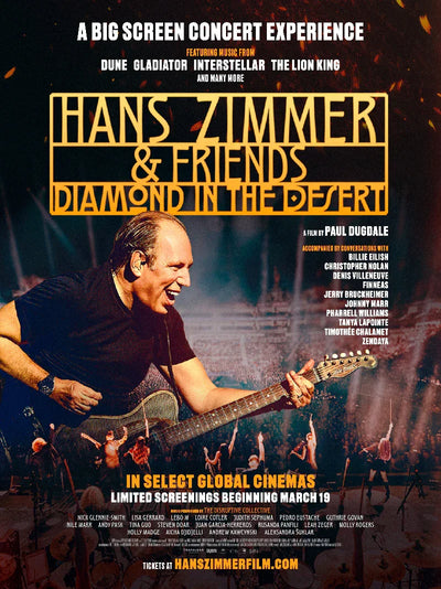 Hans Zimmer & Friends: Diamond in the Desert - Official Movie Poster Movie Poster | Film Wall Art Print