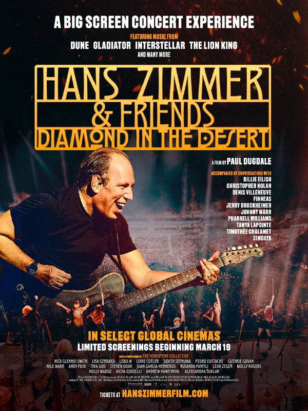 Hans Zimmer & Friends: Diamond in the Desert - Official Movie Poster Movie Poster | Film Wall Art Print