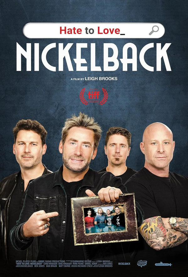 Hate to Love: Nickelback 2023 Music Documentary Movie Poster | Film Wall Art Print