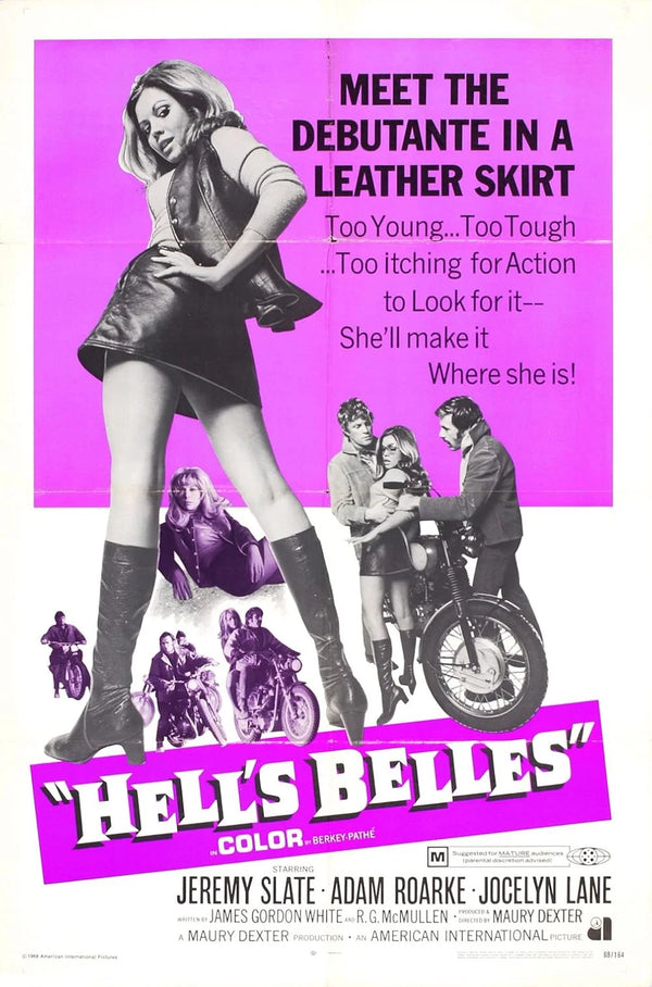 Hell's Belles (1969) - Action, Drama, Thriller Classic Movie Poster | Film Wall Art Print