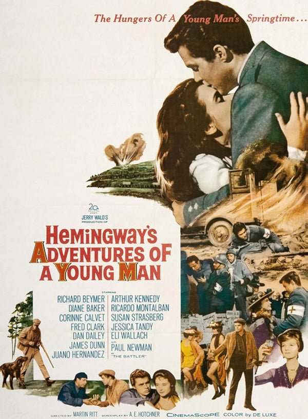 Hemingway's Young Man (1962) Adventure, Drama, War Film Movie Poster | Film Wall Art Print