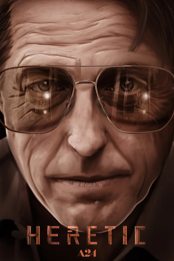 Heretic (2024): Step Into Chilling Horror Art - Premium Movie Poster