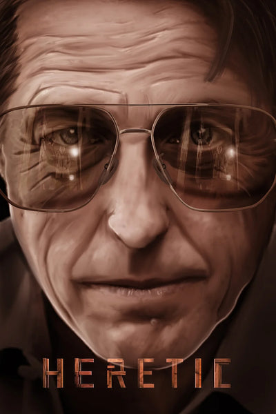 Heretic (2024) Thriller Poster: Own the Chilling Art - Premium Movie Poster