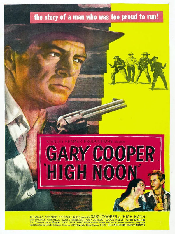 High Noon Movie Poster - Classic Western Film Art Movie Poster | Film Wall Art Print