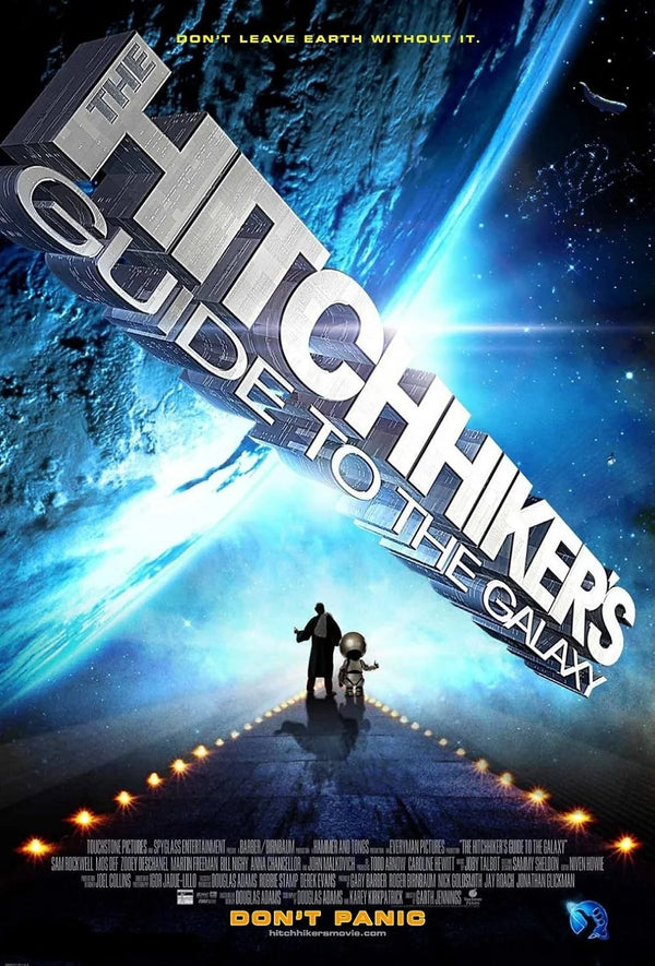 Hitchhiker's Guide to the Galaxy Movie Poster | Sci-Fi Classic Movie Poster | Film Wall Art Print