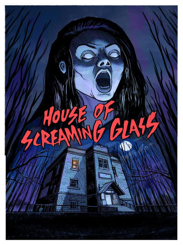 House of Screaming Glass - Official Movie Poster & Film Details Movie Poster | Film Wall Art Print