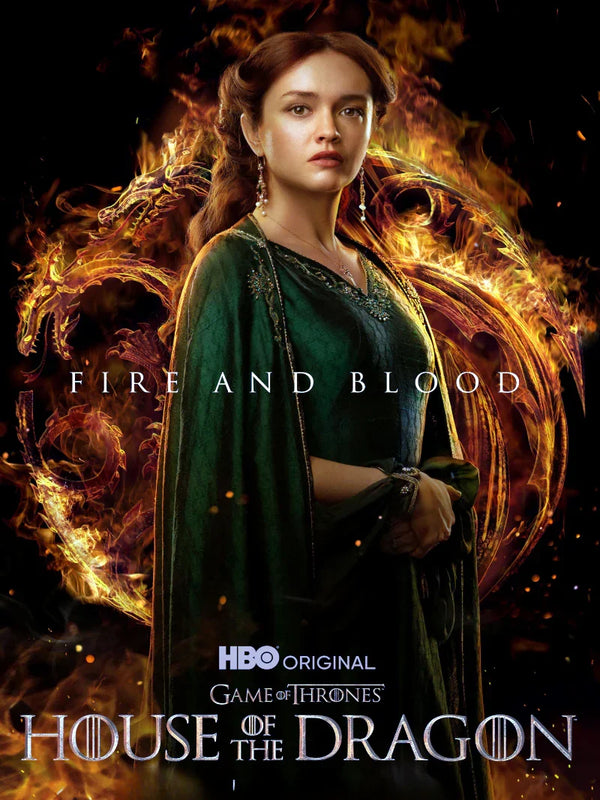 House of the Dragon Poster - Official HBO Series Artwork Movie Poster | Film Wall Art Print
