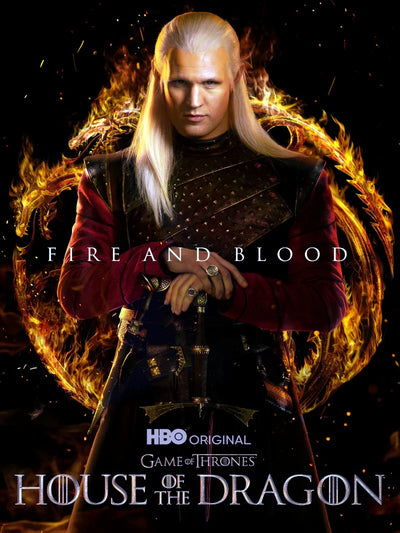 House of the Dragon Movie Poster - Official HBO Artwork Movie Poster | Film Wall Art Print