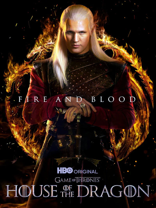House of the Dragon Movie Poster - Official HBO Artwork Movie Poster | Film Wall Art Print