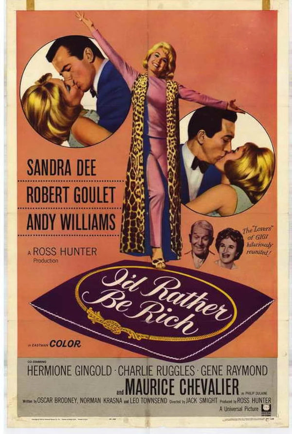 I'd Rather Be Rich (1964) - Classic Musical Comedy Romance Movie Poster Movie Poster | Film Wall Art Print