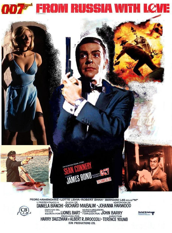 Iconic 1963 Poster: From Russia with Love – Own James Bond’s Spy Thriller Art - Premium Movie Poster