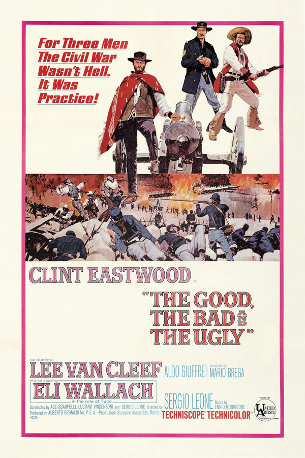 Iconic 1966 Wall Art: The Good, the Bad and the Ugly - Premium Movie Poster