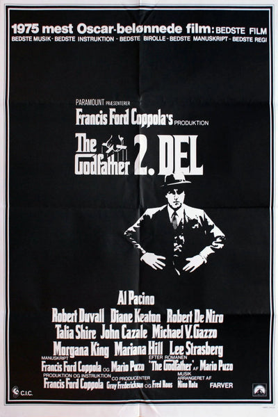 Iconic Godfather Part II (1974) Wall Print - Premium Movie Poster