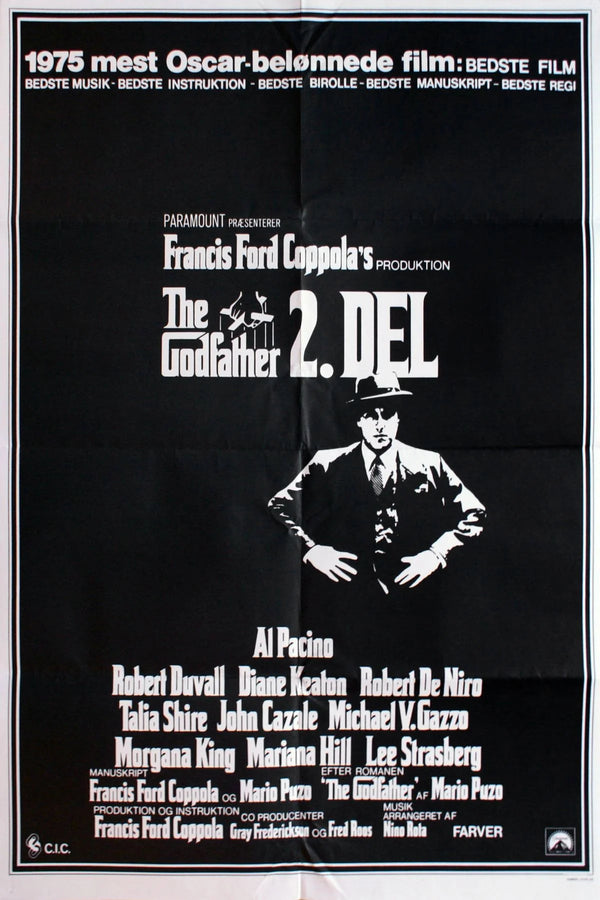 Iconic Godfather Part II (1974) Wall Print - Premium Movie Poster