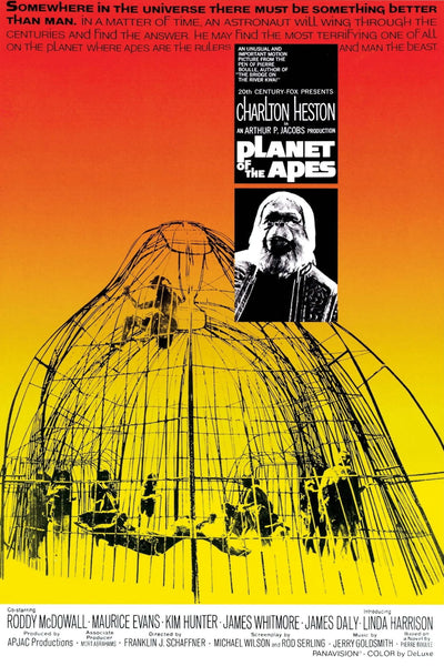 Iconic Sci-Fi Poster: Planet of the Apes (1968) - Premium Movie Poster