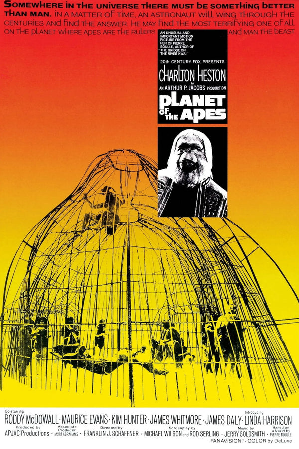 Iconic Sci-Fi Poster: Planet of the Apes (1968) - Premium Movie Poster